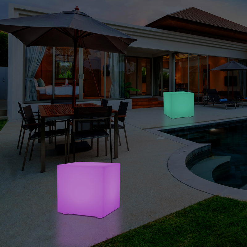 50cm Udendørs LED Kasseformet Bænk Lampe, 500mm 5V Terrasse Gulvlampe, Stikkontakt