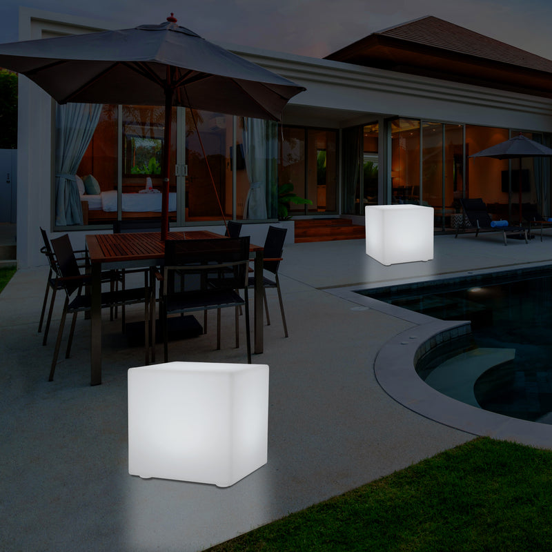 50cm Udendørs LED Kasseformet Bænk Lampe, 500mm 5V Terrasse Gulvlampe, Stikkontakt