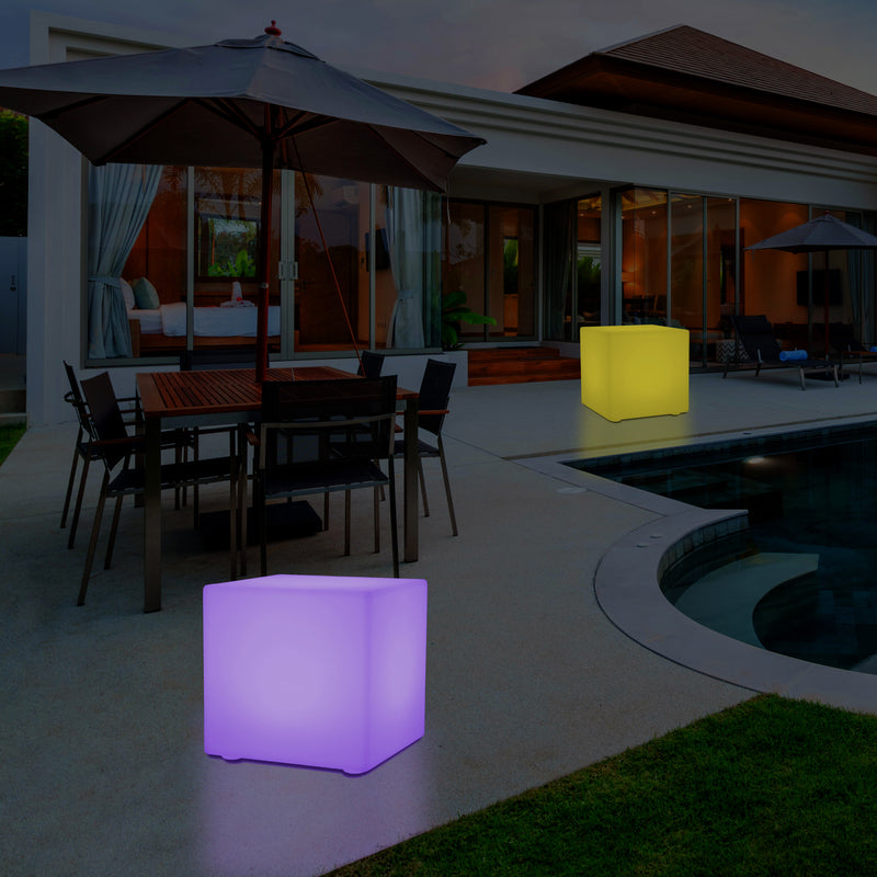 50cm Udendørs LED Kasseformet Bænk Lampe, 500mm 5V Terrasse Gulvlampe, Stikkontakt