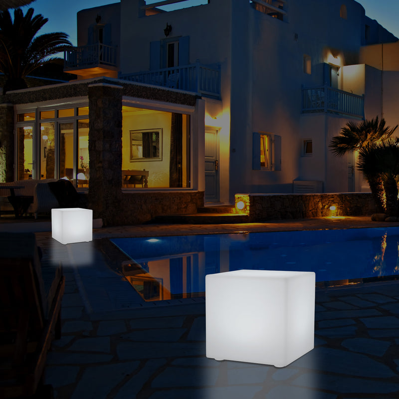 50cm Udendørs LED Kasseformet Bænk Lampe, 500mm 5V Terrasse Gulvlampe, Stikkontakt