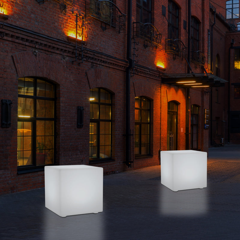 50cm Udendørs LED Kasseformet Bænk Lampe, 500mm 5V Terrasse Gulvlampe, Stikkontakt