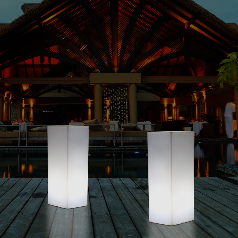 Udendørs Havelampe LED Stående Firkant Gulvlampe, 5V Stikkontakt, 110 x 30cm