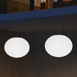 Udendørsbelysning Hængelampe, LED Loftlampe med Ledning, 27cm Oval Ellipse, RGB
