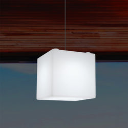 Udendørs Havebelysning LED Hængelampe, 15cm Kasseformet Hængelampe, Flerfarvet, Stikkontakt