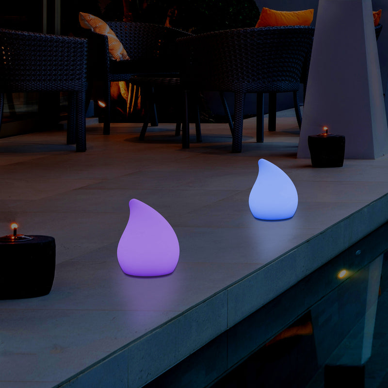 Designer Udendørs Have Terrasse Bordlampe, Stikkontaktdrevet Flerfarvet 20cm Stemningsbelysning