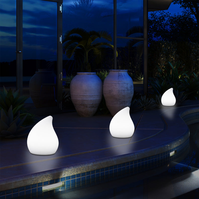Designer Udendørs Have Terrasse Bordlampe, Stikkontaktdrevet Flerfarvet 20cm Stemningsbelysning