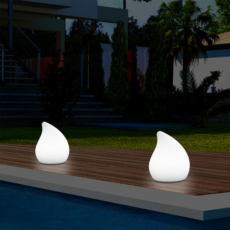 Designer Udendørs Have Terrasse Bordlampe, Stikkontaktdrevet Flerfarvet 20cm Stemningsbelysning