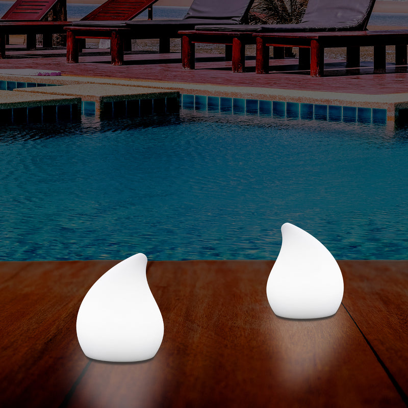 Designer Udendørs Have Terrasse Bordlampe, Stikkontaktdrevet Flerfarvet 20cm Stemningsbelysning