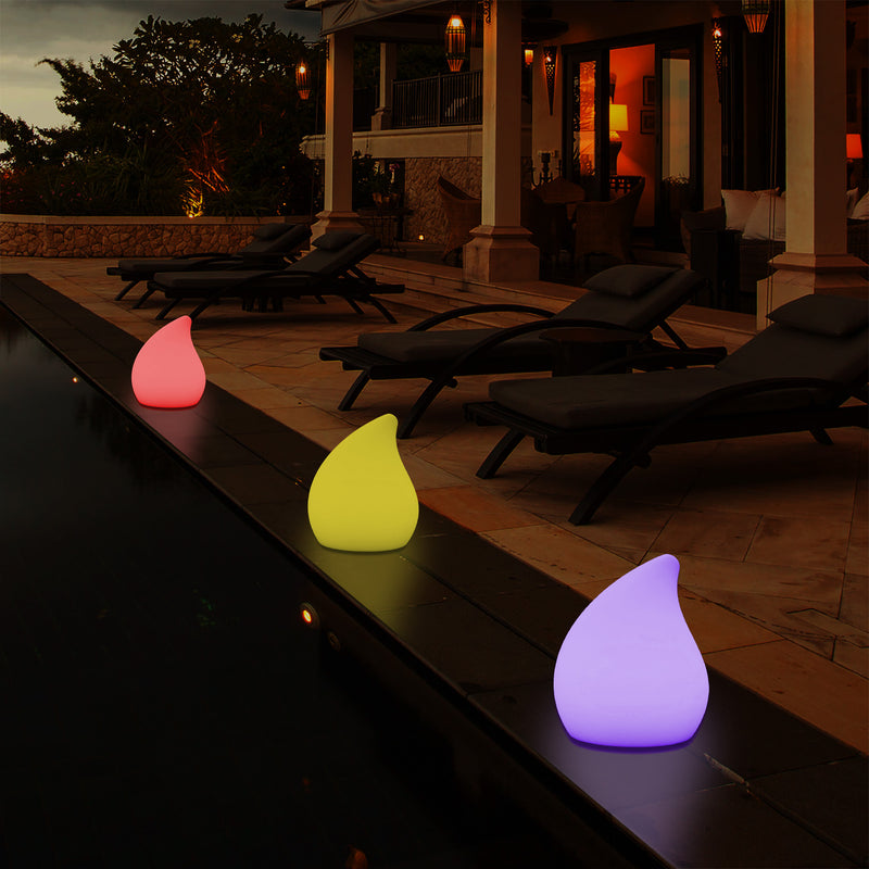Designer Udendørs Have Terrasse Bordlampe, Stikkontaktdrevet Flerfarvet 20cm Stemningsbelysning