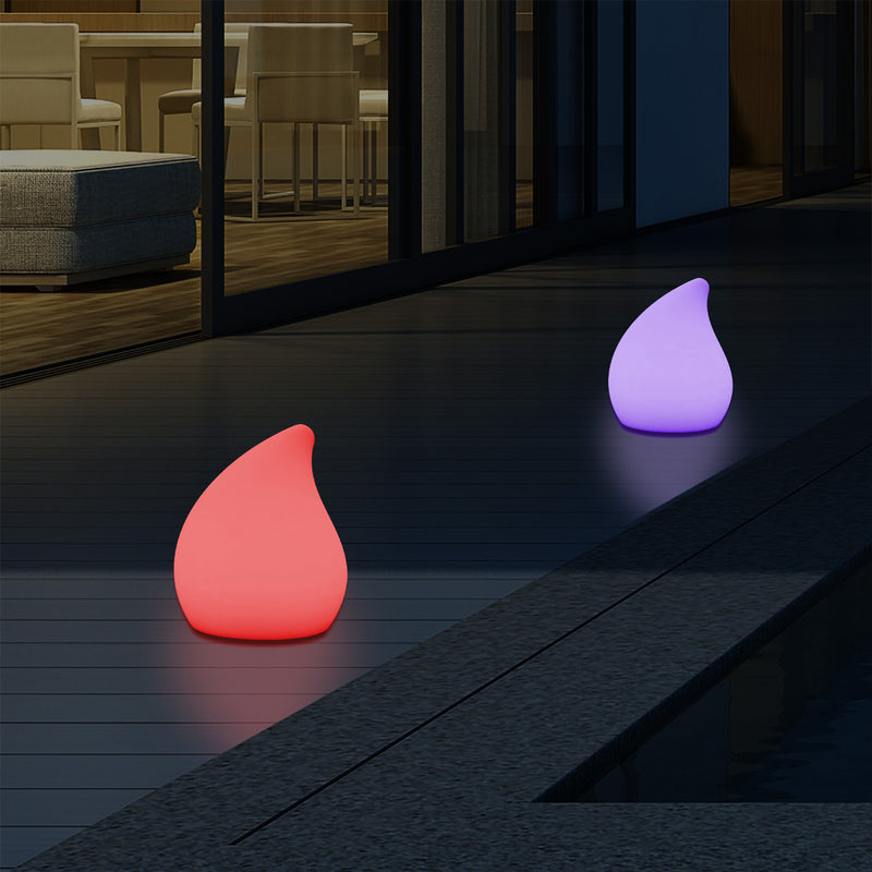 Designer Udendørs Have Terrasse Bordlampe, Stikkontaktdrevet Flerfarvet 20cm Stemningsbelysning