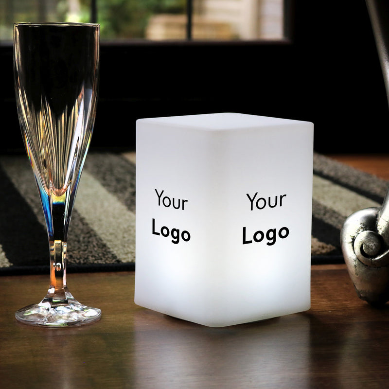 Tilpasset LED Bordlampe, Personaliseret Lysskilt med eget Logo