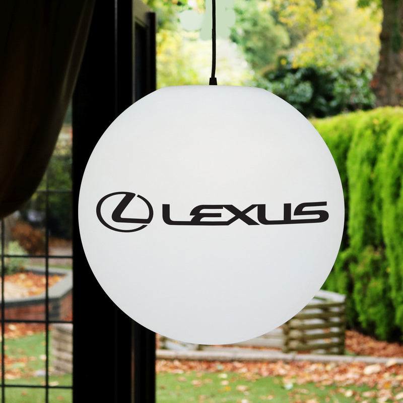 Tilpasset LED Pendel Loftlampe eget Design, Dit Logo E27 Hængende Lampe, 50cm Kugle