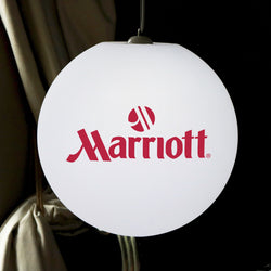 Tilpasset LED Pendel Loftlampe eget Design, Dit Logo E27 Hængende Lampe, 50cm Kugle