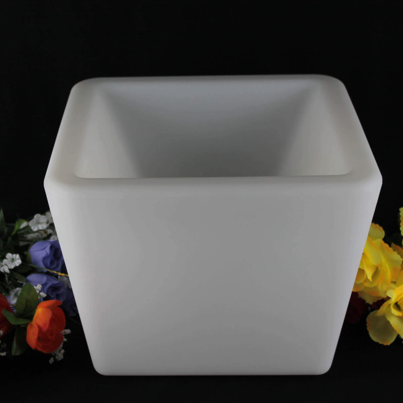 LED Blomstervase, Oplyst Plantepotte, 27cm Genopladelig RGB Bordlampe
