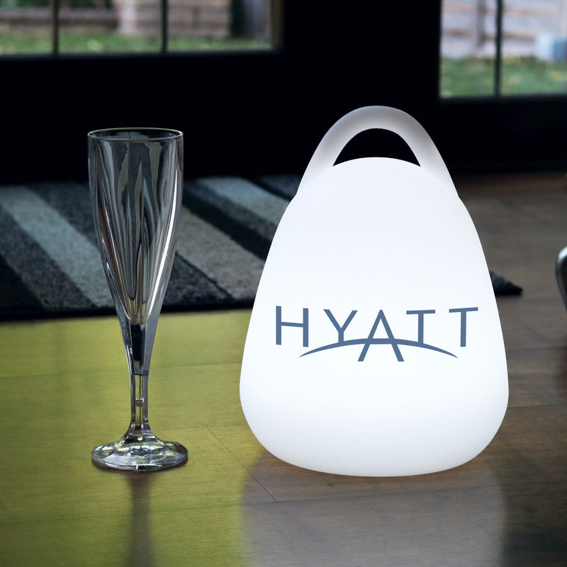 Personaliseret LED Lanterne Lampe med Logo, Reklame Trådløst Bord Lysskilt