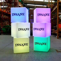 Design egen Lyskasse med Logo, Genopladelig LED Lysende Reklame Bordlampe, Kasse