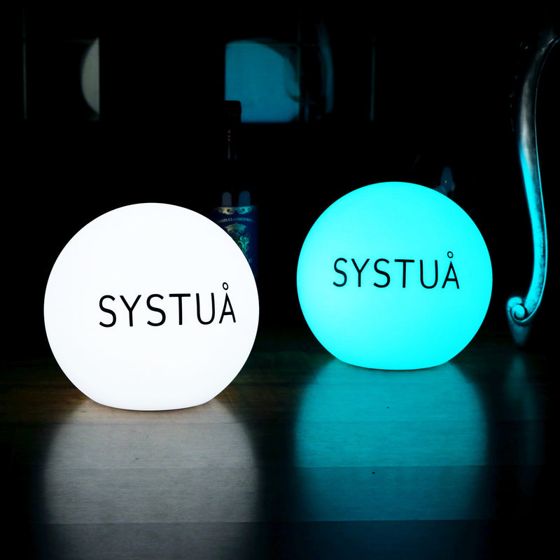 Firma LED Bordlampe, Tilpasset Flerfarvet RGB Trådløs Rund Lysboks
